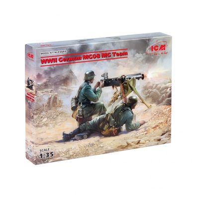 ICM - WWII German MG08 MG Team - 1:35 - 2 Figuren