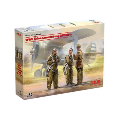 ICM - WWII China Guomindang AF Pilots - 1:32 - 3 Figuren