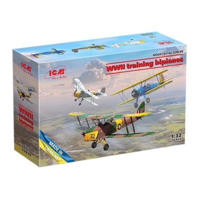 ICM - WWII Training Doppeldecker - Bü 131D + DH.82A Tiger Moth + Stearman PT-17 - 1: