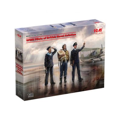 ICM - WWII Pilots of British Naval Aviation - 1:32 - 28 Teile - 3 Figuren