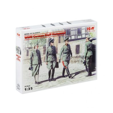 ICM - WWII German Staff Personnel - 1:35 - 4 Figuren