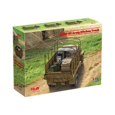 ICM - WWII US Army Kitchen Truck - 1:35 - 556 Teile