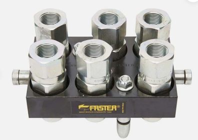 Faster Multikupplung-Oberteil 6-Wege/BG8 rechteckig R1/2" Innengewinde
