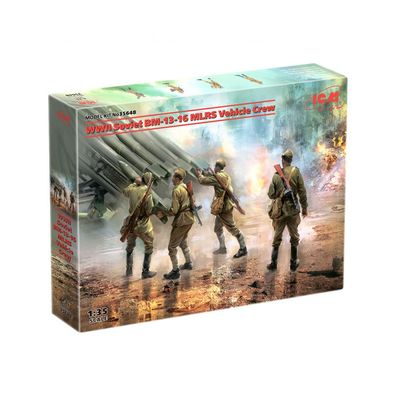 ICM - WWII Soviet BM-13-16 MLRS Vehicle Crew - 1:35 - 4 Figuren