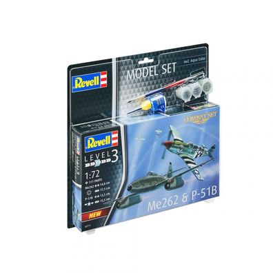Model Set P-51 Mustang/Me262 - 1:72 - 111 Teile