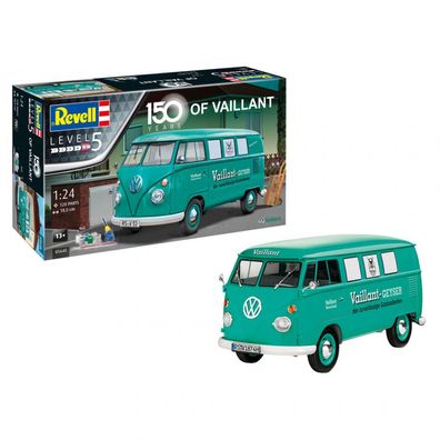 Revell - 150 Jahre Vaillant VW T1 Bus Jubiläumsmodell - Geschenk Set - 1:24 - 128 Te