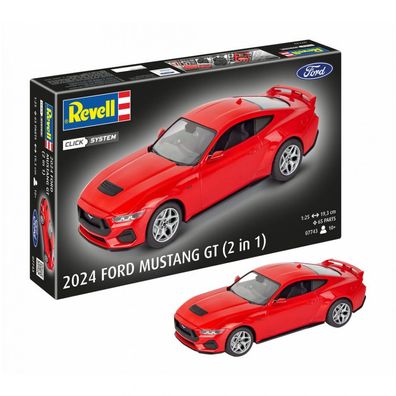 Revell - 2024 Ford Mustang GT Click-System - 1:25 - 60 Teile