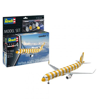 Revell - Airbus A321-200 Condor - Model Set - 1:144 - 52 Teile