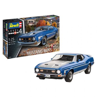 Revell - 71 Mustang Boss 351 - 1:25 - 129 Teile