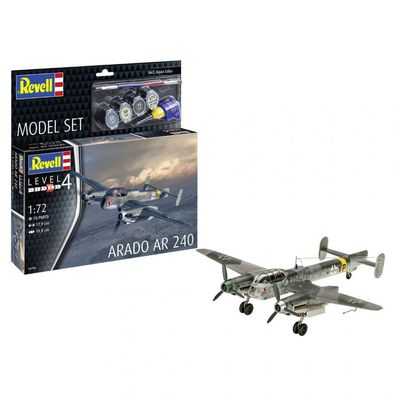 Revell - Arado Ar 240 Model Set - 1:72 - 70 Teile