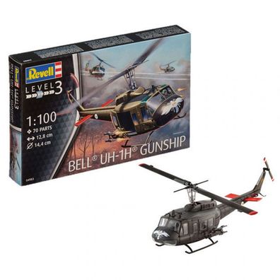Revell - Bell UH-1H Gunship - 1:100 - 70 Teile