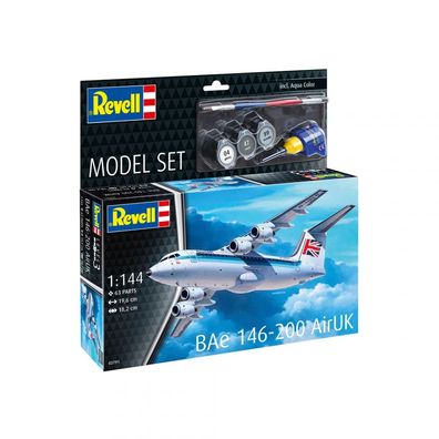 Revell - BAe 146 - RJ8 - Model set - 1:144 - 63 Teile