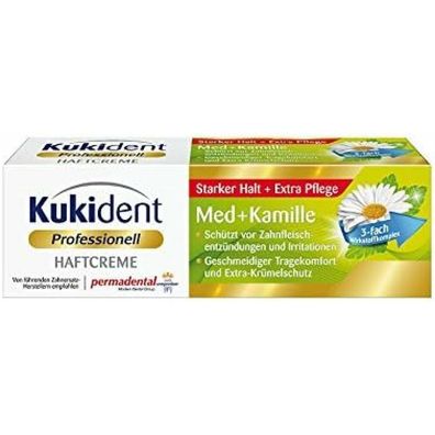 Kukident Adhesive Paste Professional Mint + Chamomile - 40g