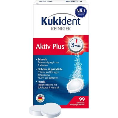 Kukident Aktiv Plus Express Cleaner 1 X 99 Items 1 X 99stück