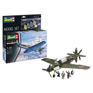 Revell - Dornier Do 335 - Pfeil - Model Set - 1:48 - 81 Teile
