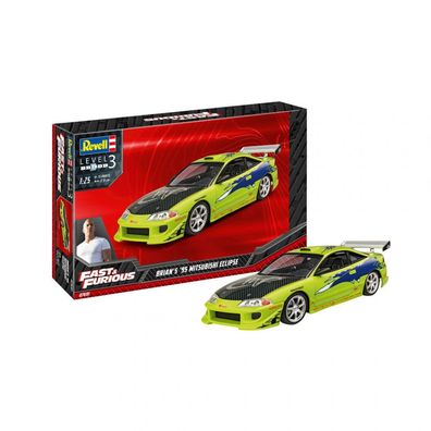 Revell - Fast & Furious Brians 1995 Mitsubishi Eclipse - 1:25 - 75 Teile