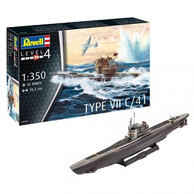 Revell - German Submarine Type VII C-41 - 1:350 - 35 Teile