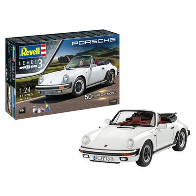 Revell - Geschenkset 50 Jahre Porsche 911 G-Model - Porsche 911 Carrera 3.2 Cabriolet