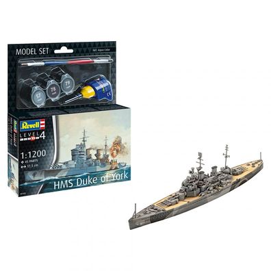 Revell - HMS Duke of York - Model Set - 1:1200 - 45 Teile