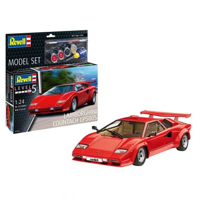 Revell - Lamborghini Countach LP500S - Model Set - 1:24 - 124 Teile