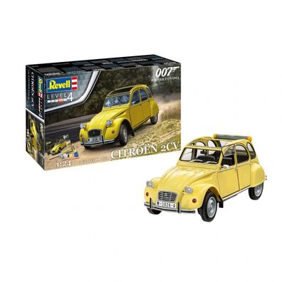 Revell - James Bond Citroen 2 CV - Geschenk Set - 1:24 - 108 Teile