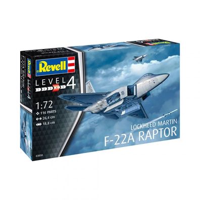 Revell - Lockheed Martin F-22A Raptor - 1:72 - 116 Teile
