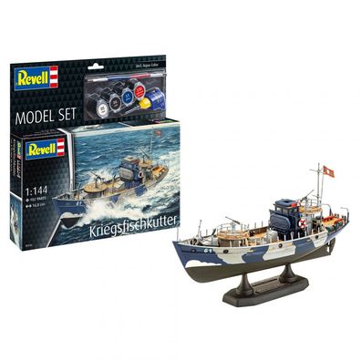 Revell - Kriegsfischkutter - Model Set - 1:144 - 102 Teile