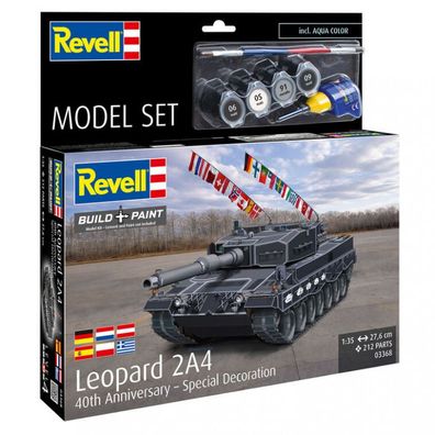 Revell - Model Set Leopard 2A4 - Special Decoration - 1:35 - 212 Teile