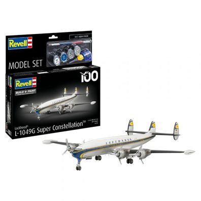 Revell - Model Set Lockheed L.1049G Super Constellation Lufthansa - 1:144 - 95 Teile