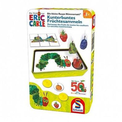 Die kleine Raupe Nimmersatt - Kunterbuntes Früchtesammeln (Metalldose) - deutsch