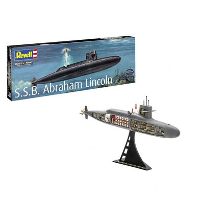 Revell - S.S.B. Abraham Lincoln mit Interior - 1:253 - 158 Teile