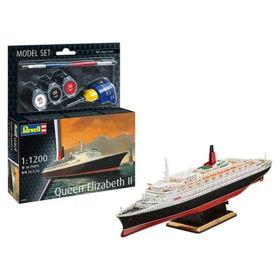 Revell - Queen Elizabeth II - Model Set - 1:1200 - 36 Teile