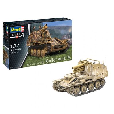 Revell - Sturmpanzer 38(t) Grille Ausfüfrung M - 1:72 - 150 Teile