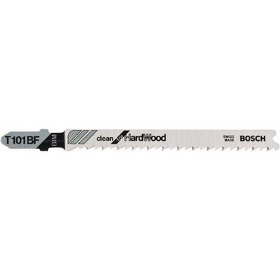 Stichsägeblatt T 101 BF Clean for Hard Wood, 100mm (5 Stück)