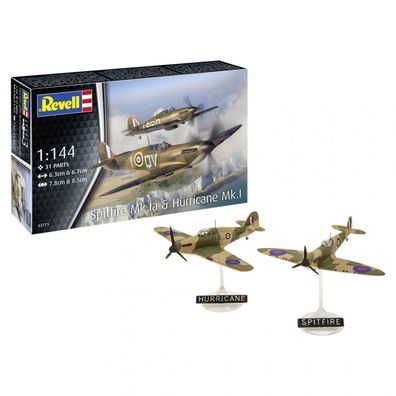 Revell - Supermarine Spitfire Mk. Ia/Hawker Hurricane Mk.I - 1:144 - 31 Teile