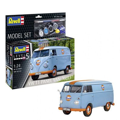 Revell - VW T1 panel van Gulf - Model Set - 1:24 - 123 Teile