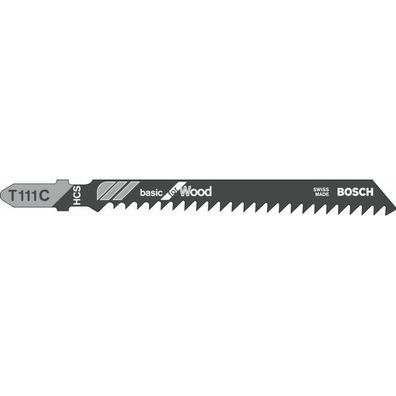 Stichsägeblatt T 111 C Basic for Wood, 100mm (5 Stück)