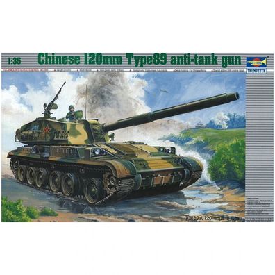 Trumpeter - Chinesische 120-mm-Panzerabwehrkanone Typ 89 - 1:35