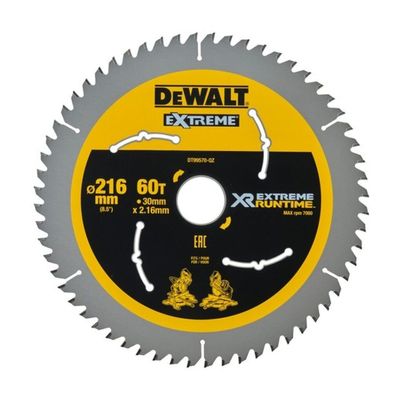 DEWALT Flexvolt Kreissaegeblatt stat. 216/30mm 60WZ/FZ