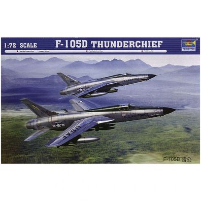 Trumpeter - F-105D Thunderchief - 1:72 - 146 Teile