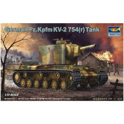 Trumpeter - German Pz. Kpfw. KV-2 754(r) - 1:35 - 348 Teile