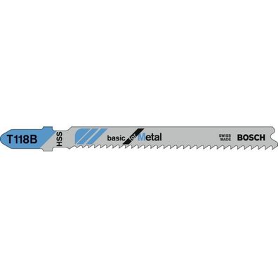 Bosch Bosch 5x Stichsägeblatt T 118 B Basic for Metal - 2608631014