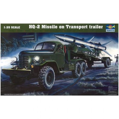 Trumpeter - HQ-2 Guideline Missile mit Transportanhänger - 1:35 - 560 Teile