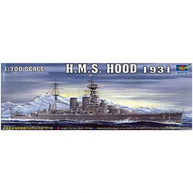 Trumpeter - HMS Hood 1931 - 1:700 - 387 Teile