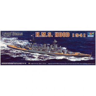 Trumpeter - HMS Hood 1941 - 1:700 - 490 Teile