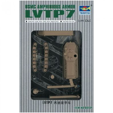 Trumpeter - LVTP7 - USMC Amphibienfahrzeug - 1:144 - 9 Teile