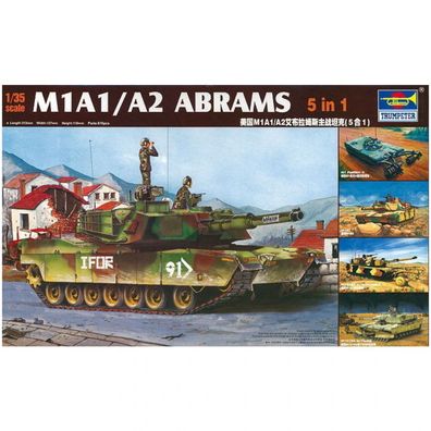 Trumpeter - M1A1/A2 Abrams 5 in 1 - 1:35 - 616 Teile