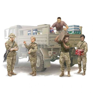 Trumpeter - Modern U.S. Logistics Supply Team - 1:35 - 110 Teile
