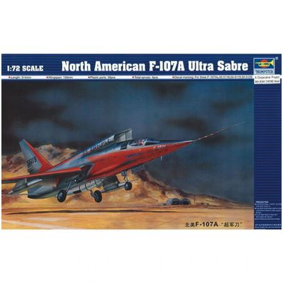 Trumpeter - North American F-107A Ultra Sabre - 1:72 - 58 Teile