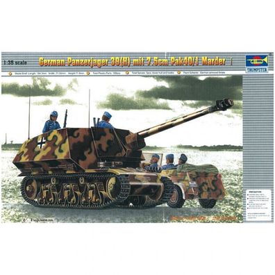 Trumpeter - Panzerjäger 39(H) Marder I mit 7,5 cm PaK 40/1 - 1:35 - 199 Teile